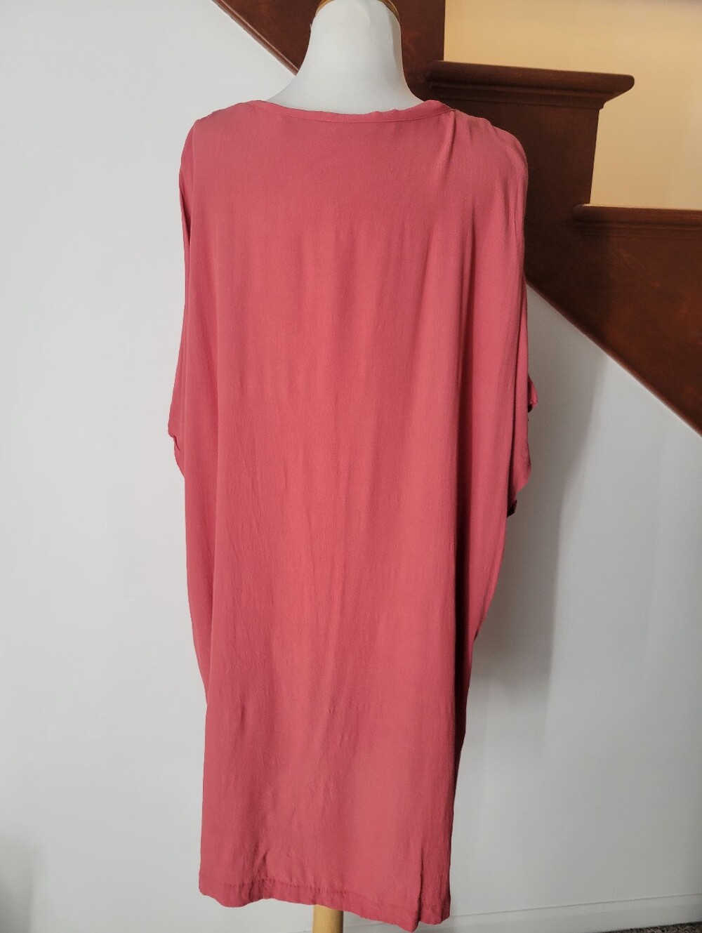Madewell Dusty Rose Button-Front V-Neck Tunic Sie 3X - Picture 7 of 7